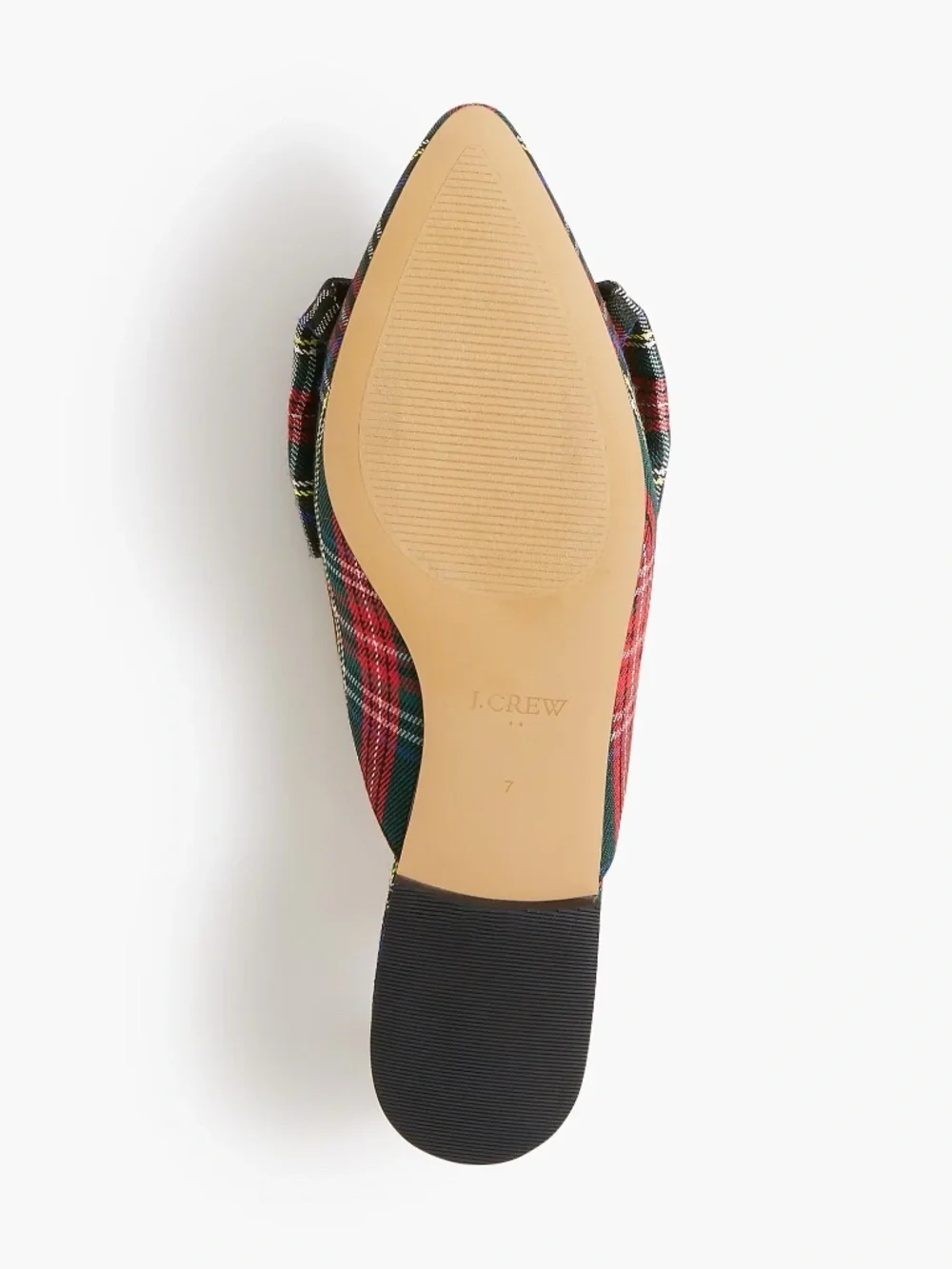 J. CREW Tartan slip-on mules, Size 7.5